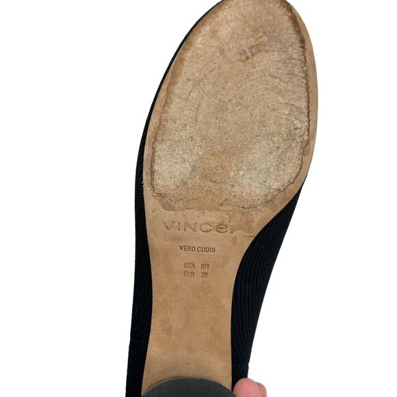 Vince Tasha Knit Stretch Boot Round Chunky Heel Pull on - Picture 11 of 12